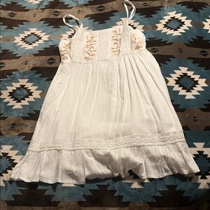 White Embroidered Sundress